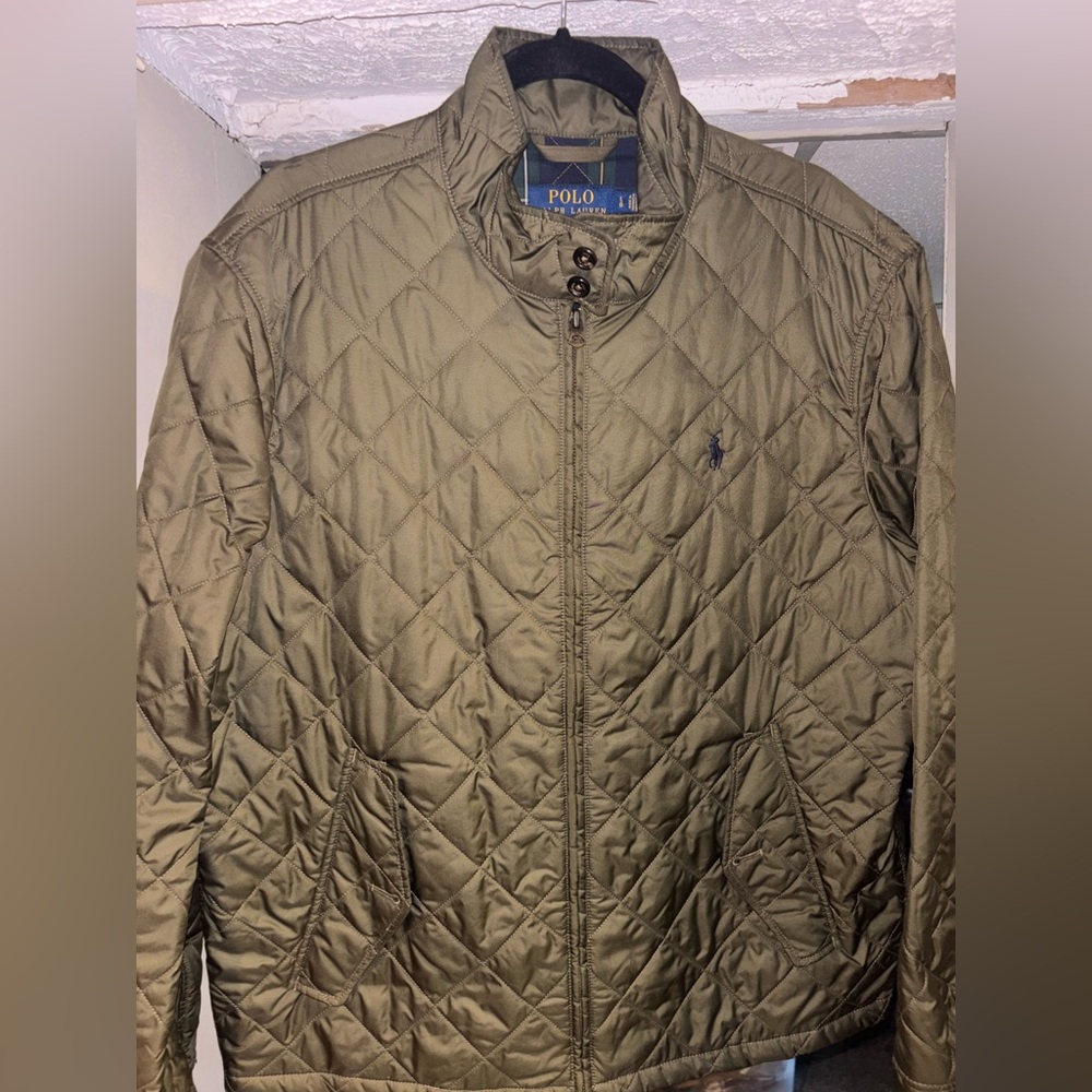 Polo Ralph Lauren Quilted Jacket Olive Men’s Sz L